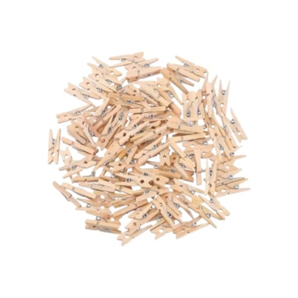Mini Pinzas de Madera - Image 2