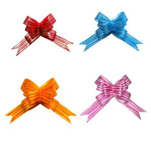 Moño Mediano Bicolor Paquete 50 piezas 50x2.5 cm